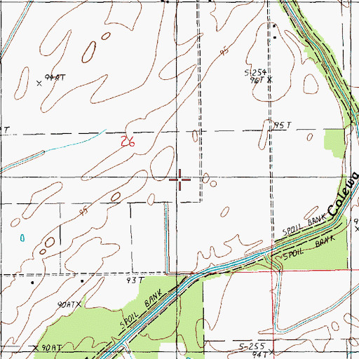 Topographic Map of Parish Governing Authority District B, LA