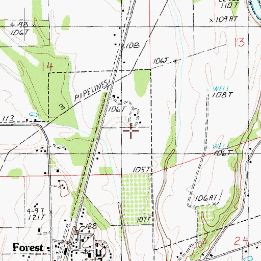 Topographic Map of Parish Governing Authority District C, LA