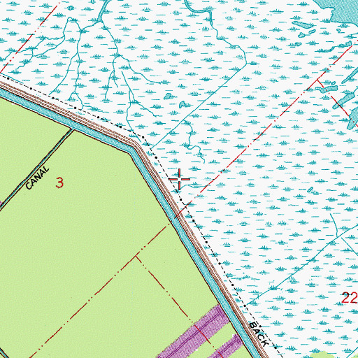 Topographic Map of Parish Governing Authority District D, LA