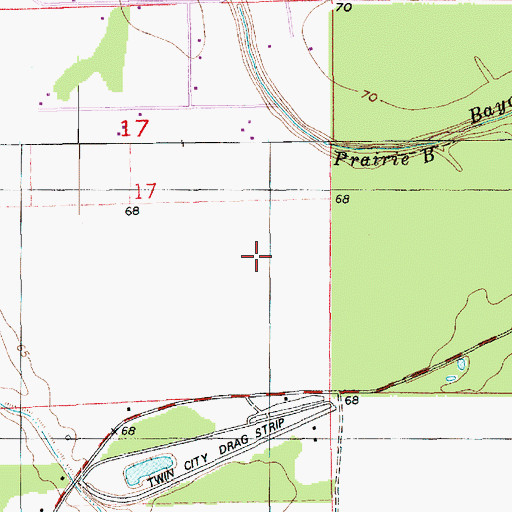 Topographic Map of Parish Governing Authority District F, LA