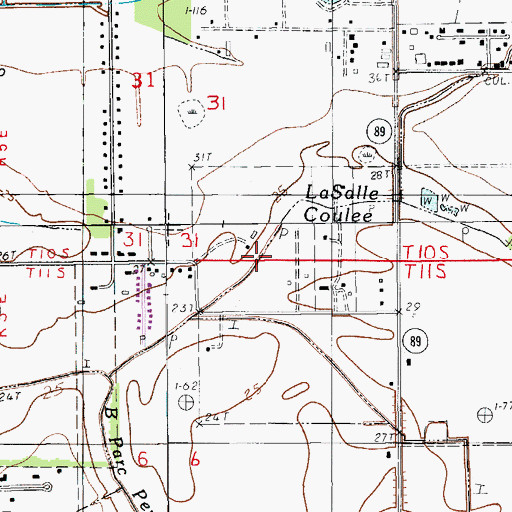 Topographic Map of Parish Governing Authority District G, LA