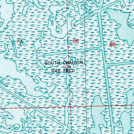 Topographic Map of Parish Governing Authority District H (historical), LA