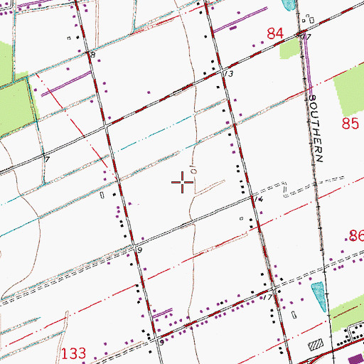 Topographic Map of Parish Governing Authority District N (historical), LA