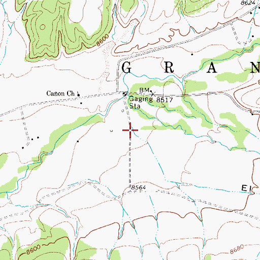 Topographic Map of El Puertesito, CO