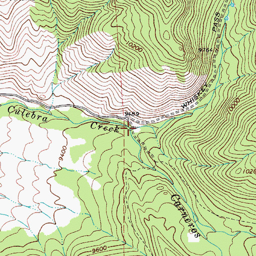 Topographic Map of Carneros Creek, CO