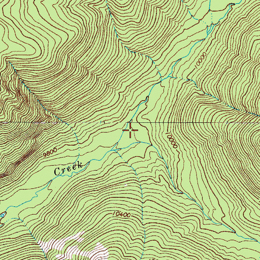 Topographic Map of Canova Canyon, CO