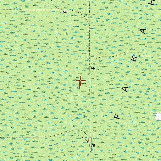 Topographic Map of Big Cypress Swamp, FL