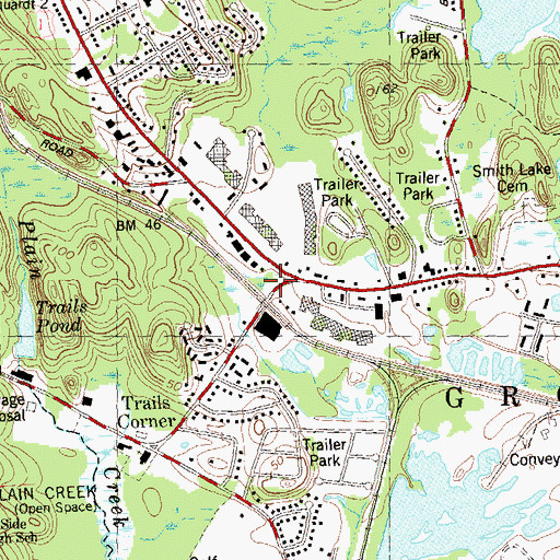 Topographic Map of Avery Memorial, CT