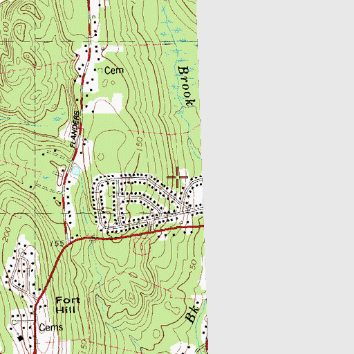 Topographic Map of Bel-Aire Playground, CT