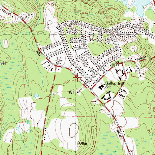 Topographic Map of Board of Education Administration Office, CT