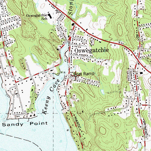 Topographic Map of Cathedral Chapel of Christ, CT