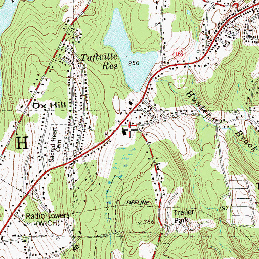 Topographic Map of Church of the Ressurection, CT