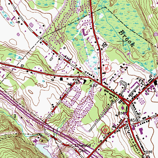 Topographic Map of Colchester Assembly of God Church, CT
