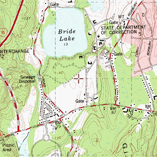 Topographic Map of Niantic Annex, CT