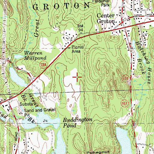 Topographic Map of Copp Park, CT