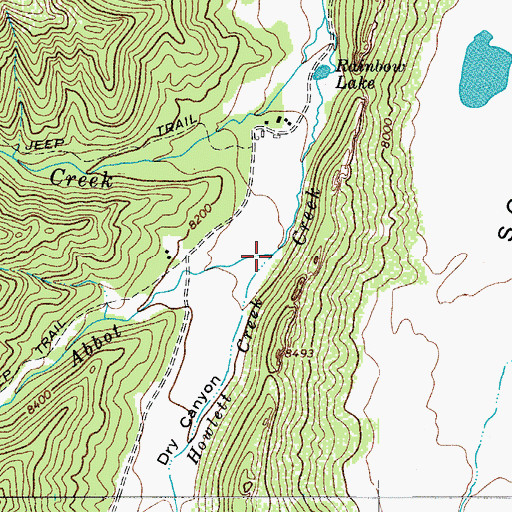 Topographic Map of Dry Canyon, CO