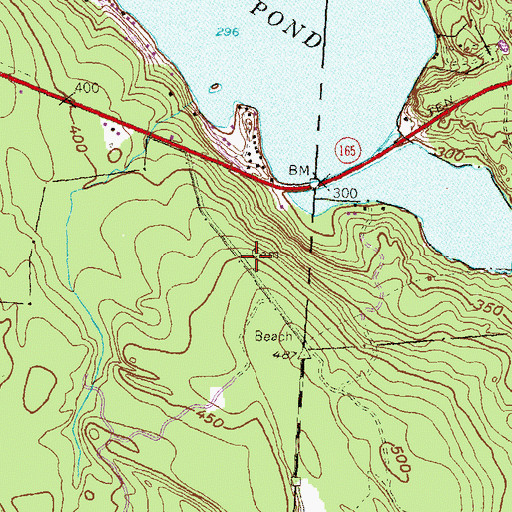 Topographic Map of Douglas Cemetery, CT