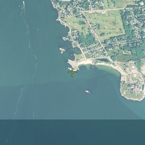 Aerial/Satellite Image of Eastern Point Beach, CT