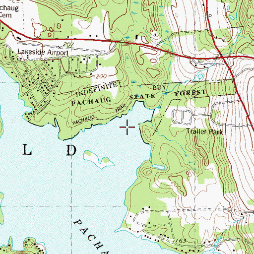 Topographic Map of Edmonds Cove, CT