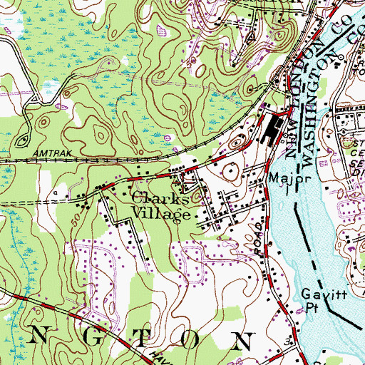 Topographic Map of Evangelical Temple Full Gospel Church, CT