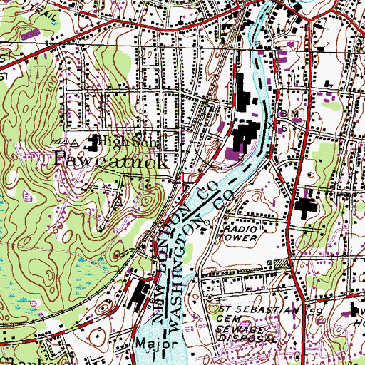 Topographic Map of Family Christian Center, CT