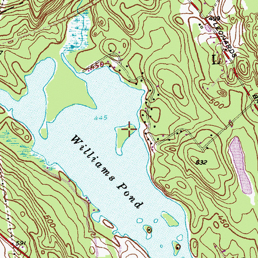 Topographic Map of Fox Island, CT