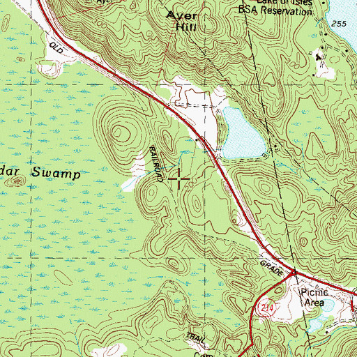Topographic Map of Foxwoods Casino, CT