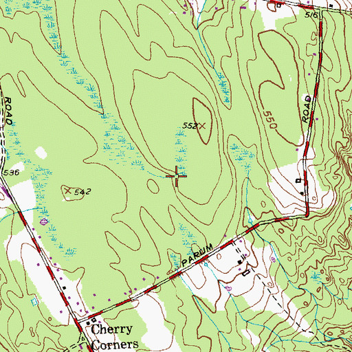 Topographic Map of Golden Hill Paugussett Reservation, CT