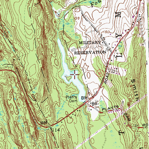 Topographic Map of Goodwins Pond, CT