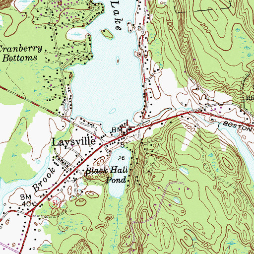 Topographic Map of Hains Park, CT