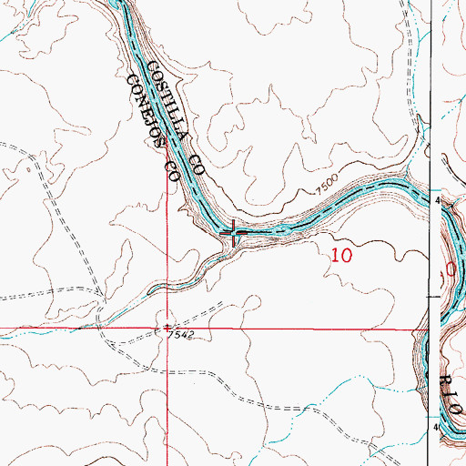 Topographic Map of Punche Arroyo, CO