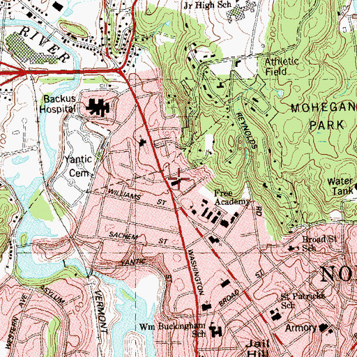 Topographic Map of Holy Trinity Greek Orthodox Church, CT