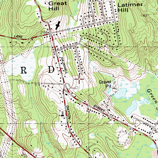 Topographic Map of Leary Park, CT