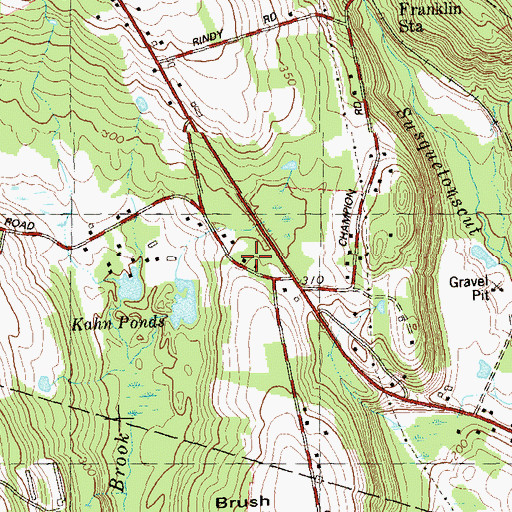 Topographic Map of Lebanon Road School (historical), CT