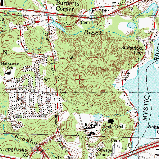 Topographic Map of Lozier Sub Park, CT