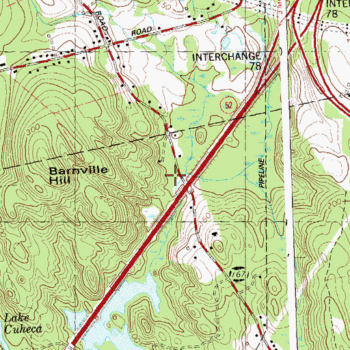 Topographic Map of Lyman Allen Park, CT