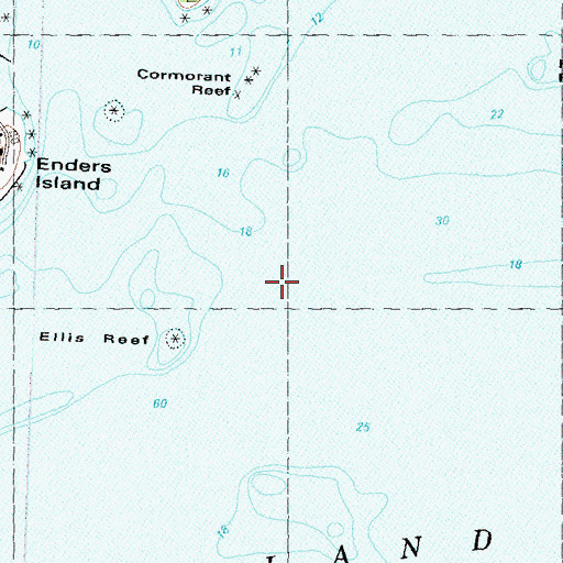 Topographic Map of Mason Neck, CT