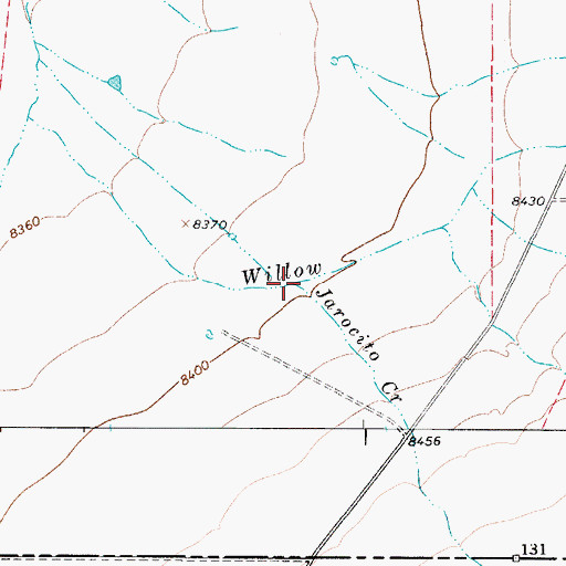 Topographic Map of Jarocito Creek, CO