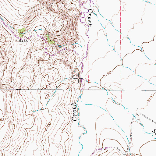 Topographic Map of San Francisco Creek, CO