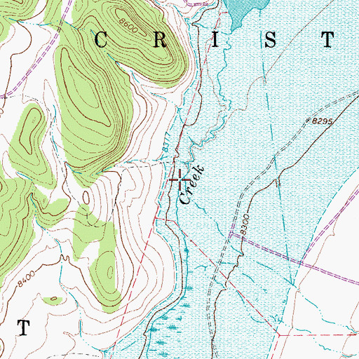 Topographic Map of Jaroso Creek, CO