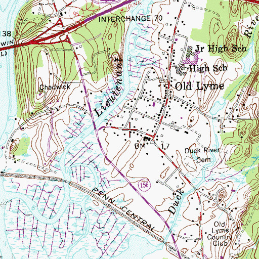 Topographic Map of Nut Museum, CT