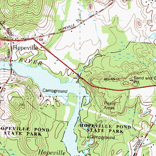 Topographic Map of Partridge Brook, CT