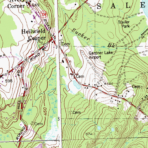 Topographic Map of Paugwaunk Church (historical), CT