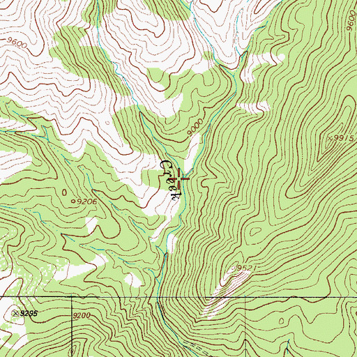Topographic Map of Fish Creek, CO