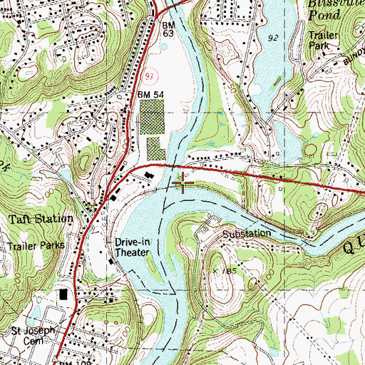 Topographic Map of Sachem Point (historical), CT