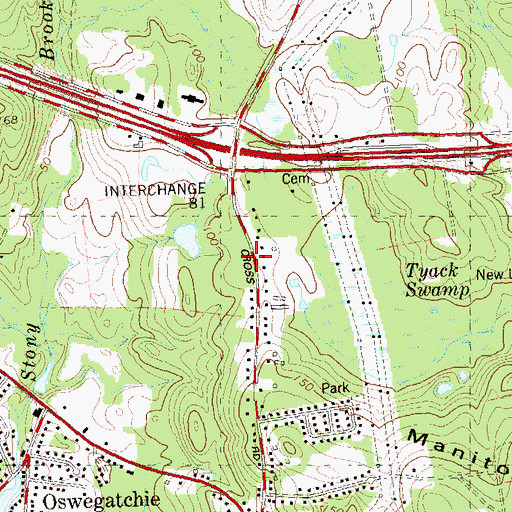 Topographic Map of Saint Ann Melkite Catholic Church, CT