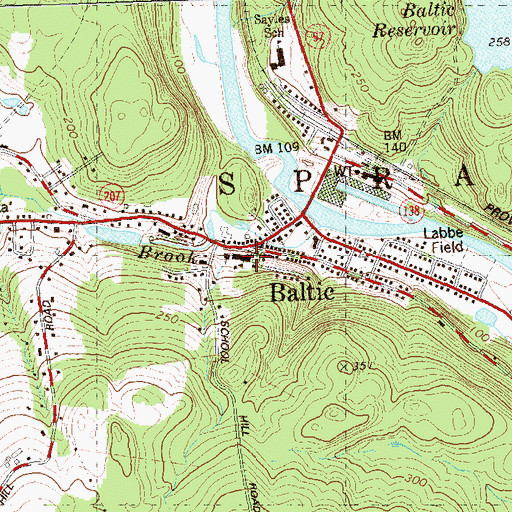 Topographic Map of Saint Joseph School, CT
