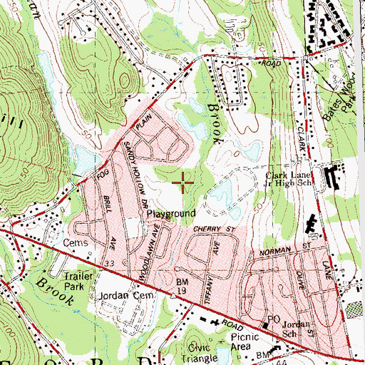 Topographic Map of Sanctuary Basin, CT