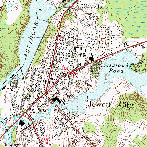 Topographic Map of Second Congregational Church, CT