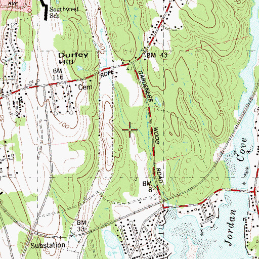 Topographic Map of Spera Soccer Field, CT